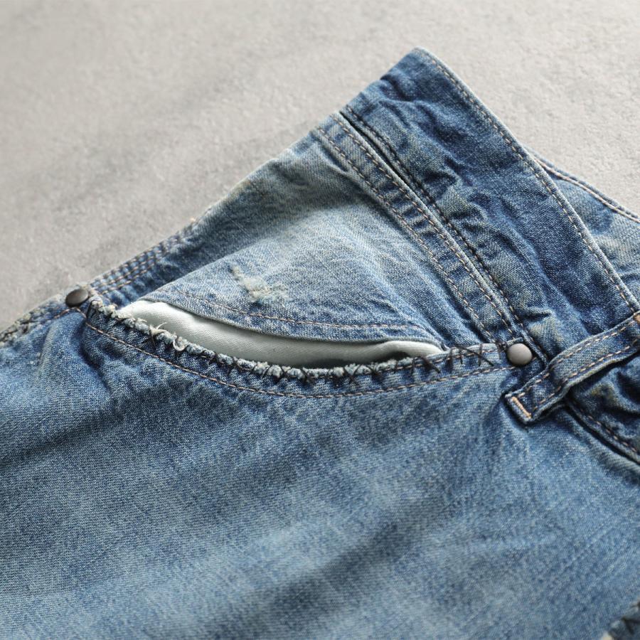 MAISON MARGIELA メゾンマルジェラ ジーンズ S51KA0615 M30021 メンズ デニムパンツ ワイドレッグ ウォッシュ加工 Gパン 4ステッチ S52LA0243M30016963の画像
