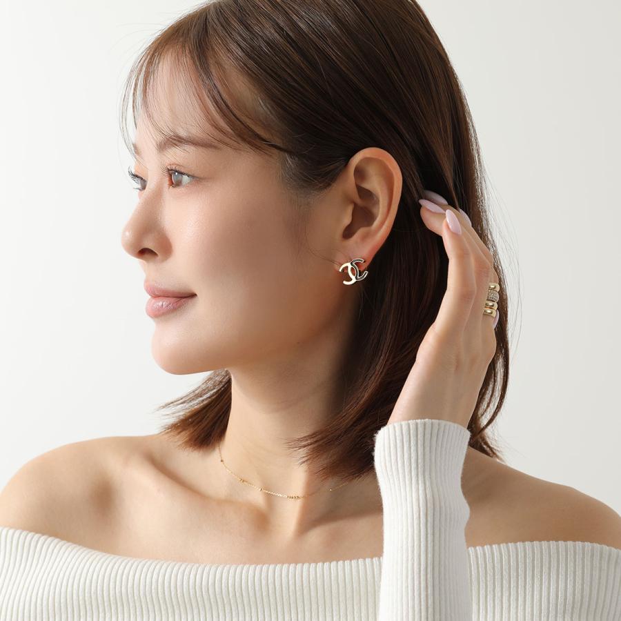 CHANEL シャネル ピアス ABH080 B23490  レディース ココマーク CCマーク メタル スタッドの画像