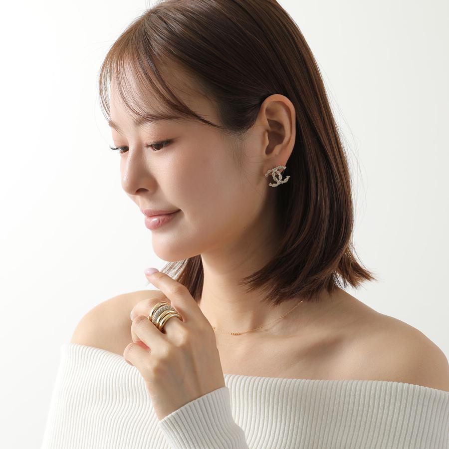 CHANEL シャネル ピアス ABH172 B23559 レディース ココマーク CCマーク メタル スタッド ツイストの画像