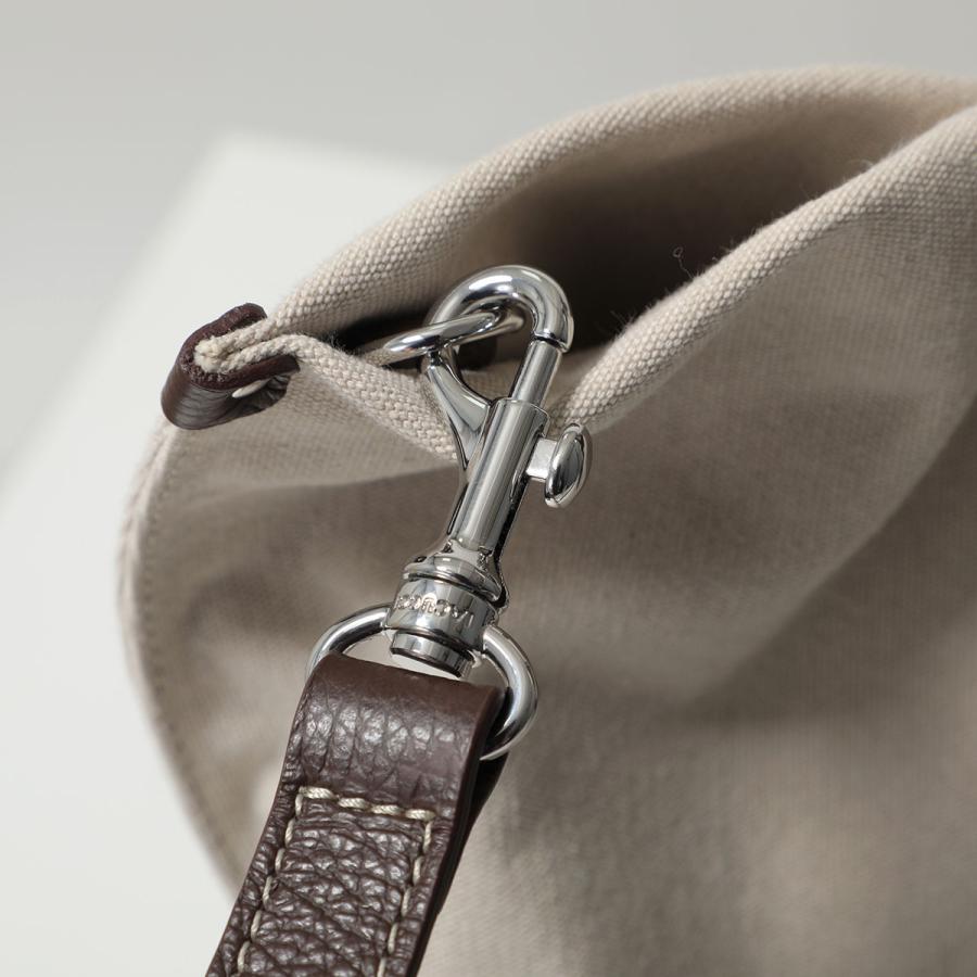 IACUCCI イアクッチ トートバッグ SORBETTO L ソルベット 4891 レディース キャンバス×レザー ハンドバッグ ショルダーバッグ 鞄 CACAOの画像