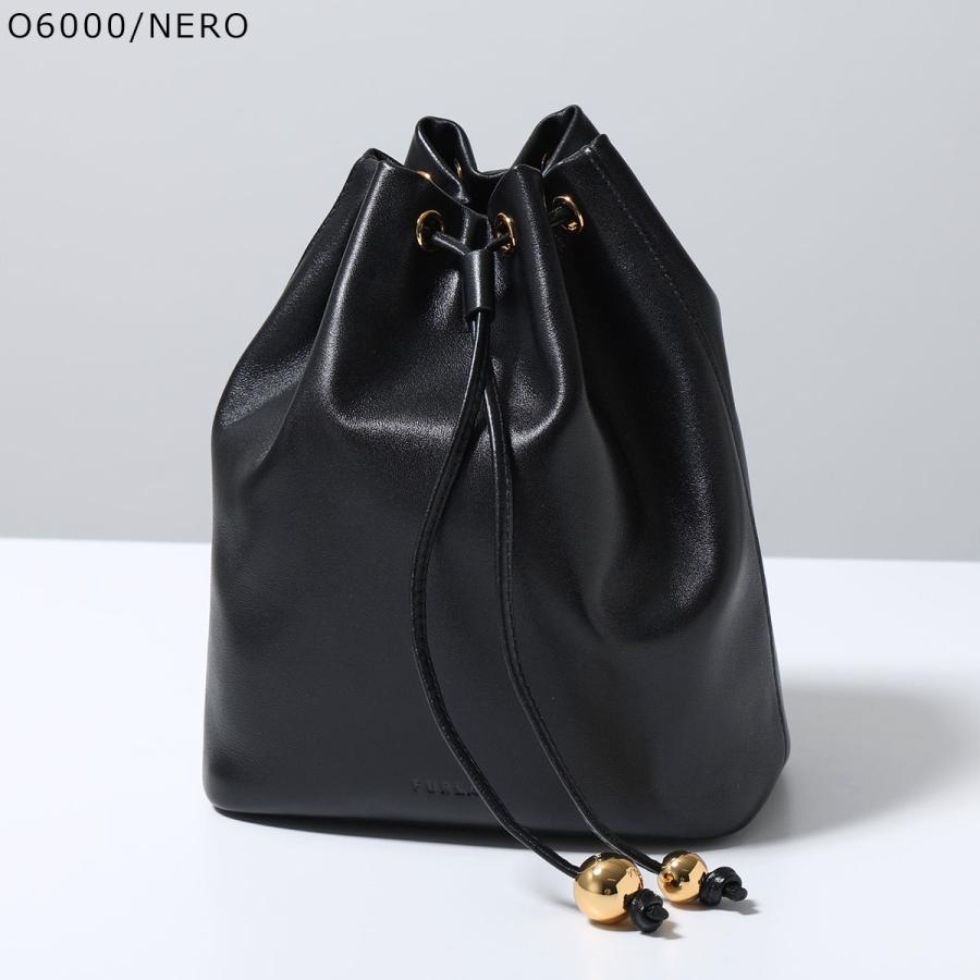FURLA ブラック レザーバケットバッグ FURLA（フルラ） バケットバッグ SFERA SOFT MINI HANDBUCKET スフェラ