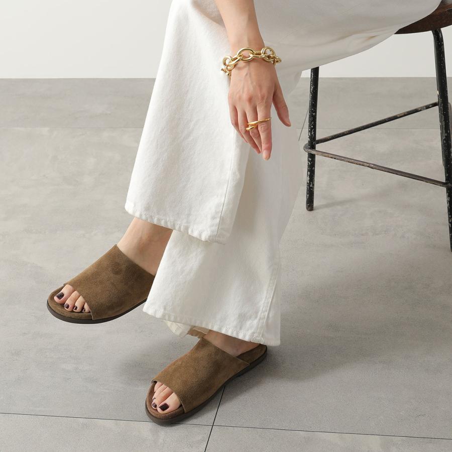 UNDERCOVER but期 フラットサンダル ベージュ THERA'S セラス フラットサンダル 26058 レディース レザー スエード