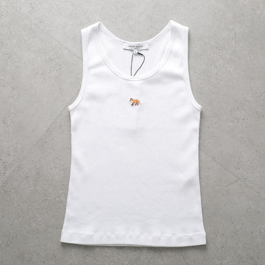 メゾンキツネ　タンクトップ　S 白　ホワイト MAISON KITSUNE（メゾン キツネ） タンクトップ BABY FOX ベイビー