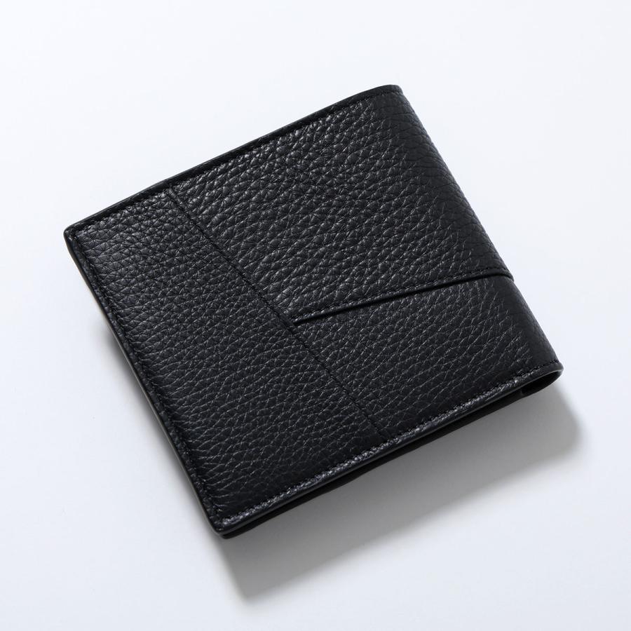 LOEWE ロエベ 二つ折り財布 PUZZLE パズル C510501X16 メンズ アナグラム レザー ミニ財布 小銭入れあり 1100/BLACKの画像