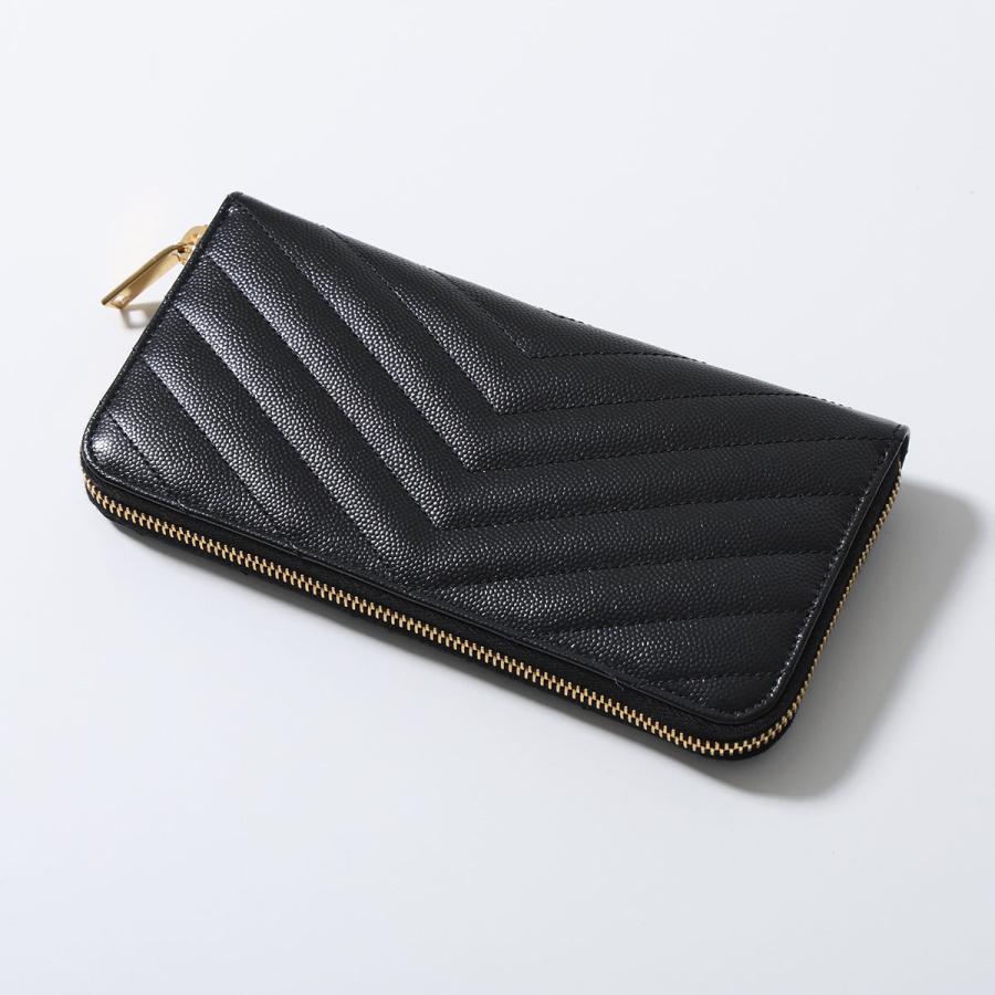 SAINT LAURENT サンローラン 長財布 358094 BOW01 レディース カサンドラロゴ ラウンドファスナー 1000/NERO 358094BOW011000の画像