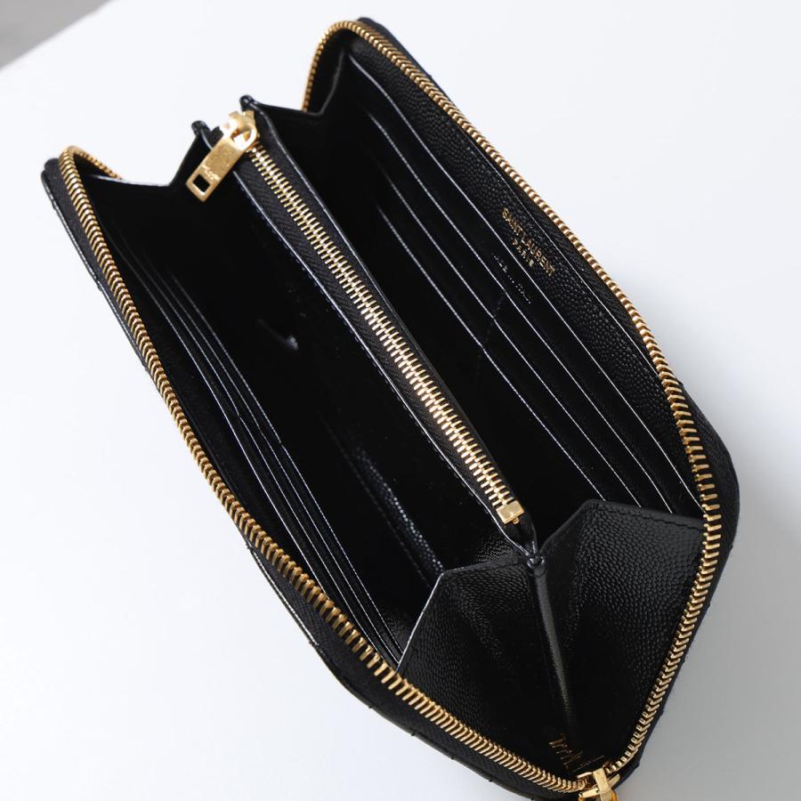 SAINT LAURENT サンローラン 長財布 358094 BOW01 レディース カサンドラロゴ ラウンドファスナー 1000/NERO 358094BOW011000の画像
