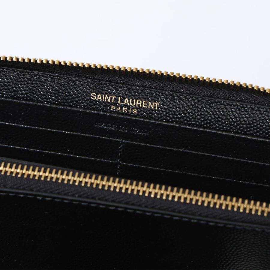 SAINT LAURENT サンローラン 長財布 358094 BOW01 レディース カサンドラロゴ ラウンドファスナー 1000/NERO 358094BOW011000の画像