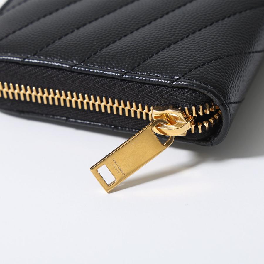 SAINT LAURENT サンローラン 長財布 358094 BOW01 レディース カサンドラロゴ ラウンドファスナー 1000/NERO 358094BOW011000の画像