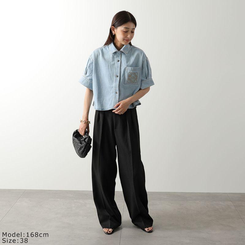 LOEWE（ロエベ） デニムシャツ S616Y1DX07 レディース 半袖 アナグラム