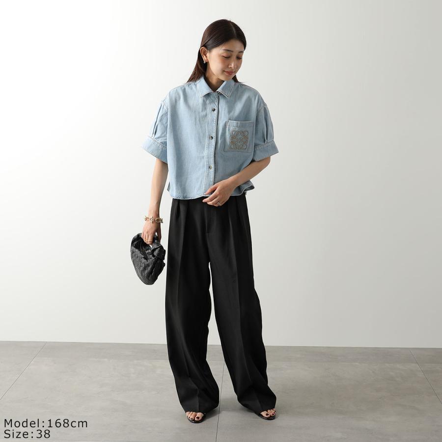 LOEWE（ロエベ） デニムシャツ S616Y1DX07 レディース 半袖 アナグラム