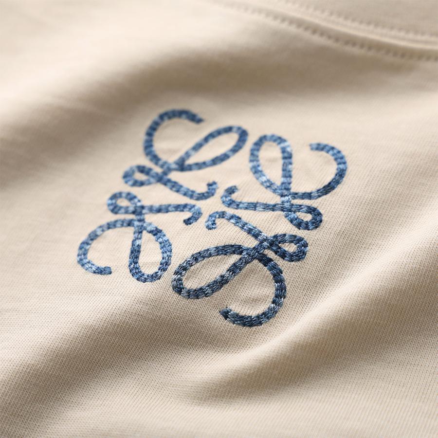 LOEWE ロエベ Ｔシャツ S616Y22X90 レディース 半袖 カットソー アナグラム刺繍 コットン クルーネックの画像