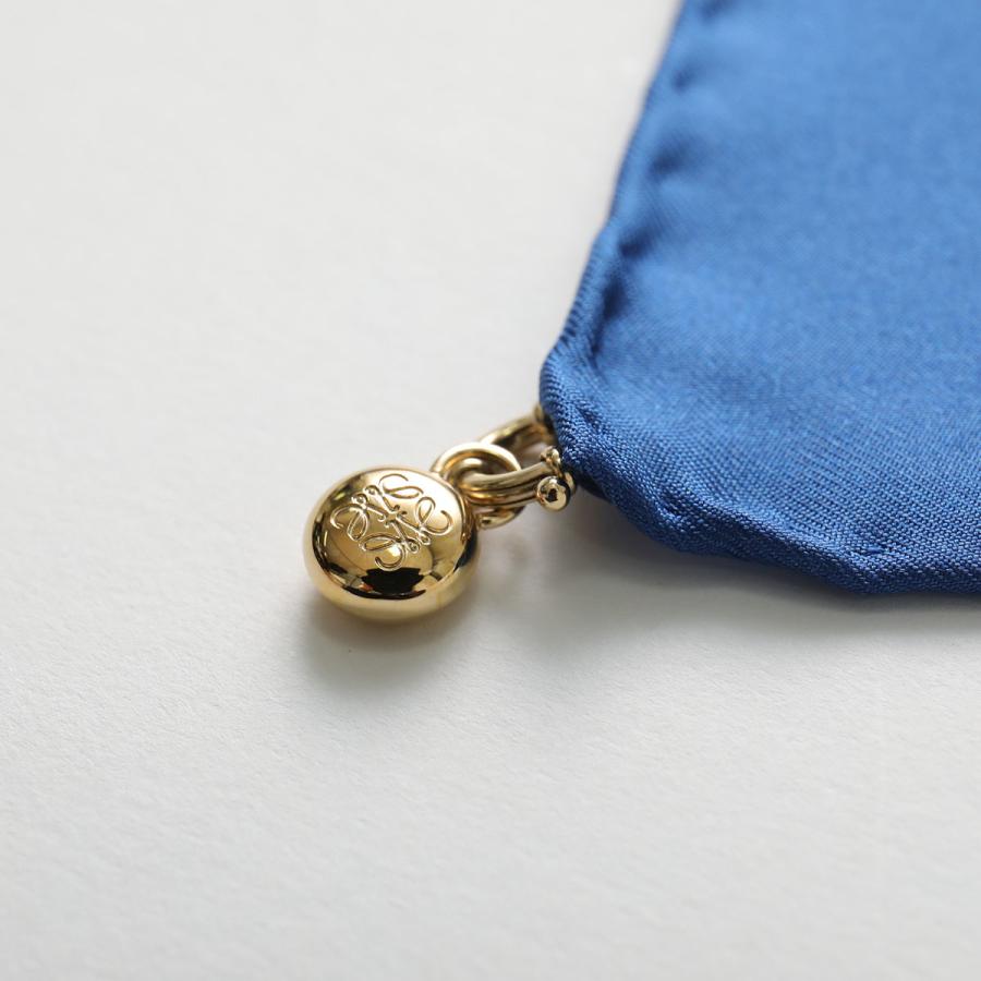 LOEWE ロエベ スカーフ FSA1SS7X01 レディース ACROBAT アクロバット プリント シルク 90×90 正方形 ロゴ 5387/NAVYBLU FSA1SS7X015387の画像