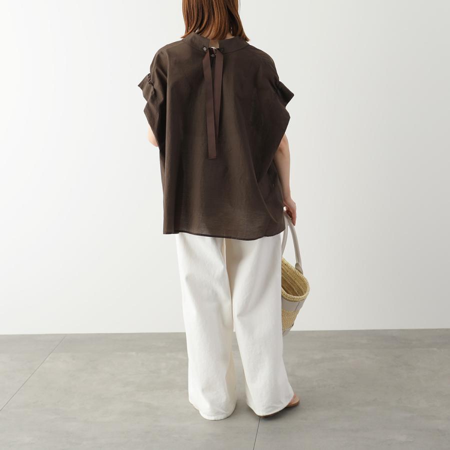 HERENCIA（ヘレンチア） ブラウス Sheer Back Ribbon Blouse H425153