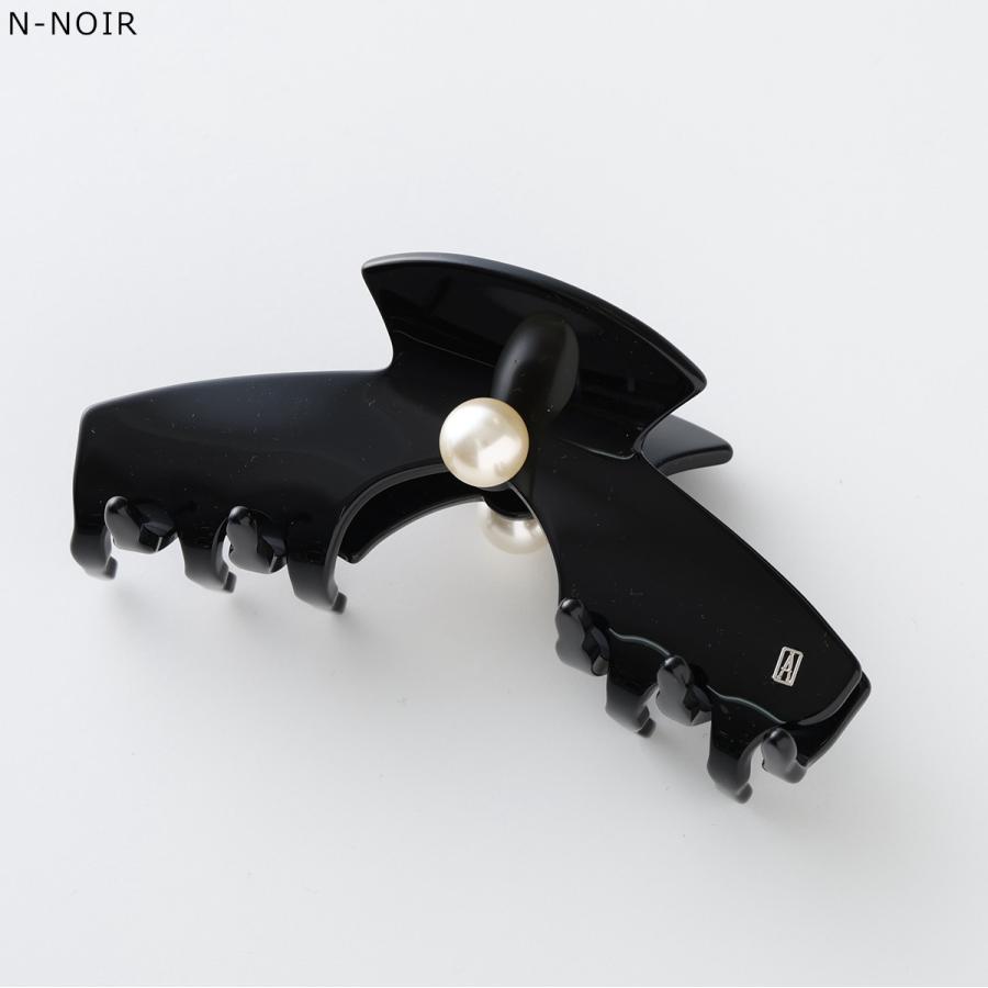 黒パール付きヘアクリップ　アレクサンドル ALEXANDRE DE PARIS（アレクサンドル ドゥ パリ） アレクサンドル ドゥ