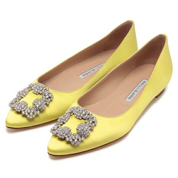 MANOLO BLAHNIK（マノロブラニク） パンプス HANGISIFLAT SATIN 010