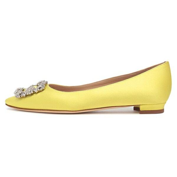 MANOLO BLAHNIK（マノロブラニク） パンプス HANGISIFLAT SATIN 010