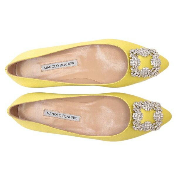 MANOLO BLAHNIK（マノロブラニク） パンプス HANGISIFLAT SATIN 010