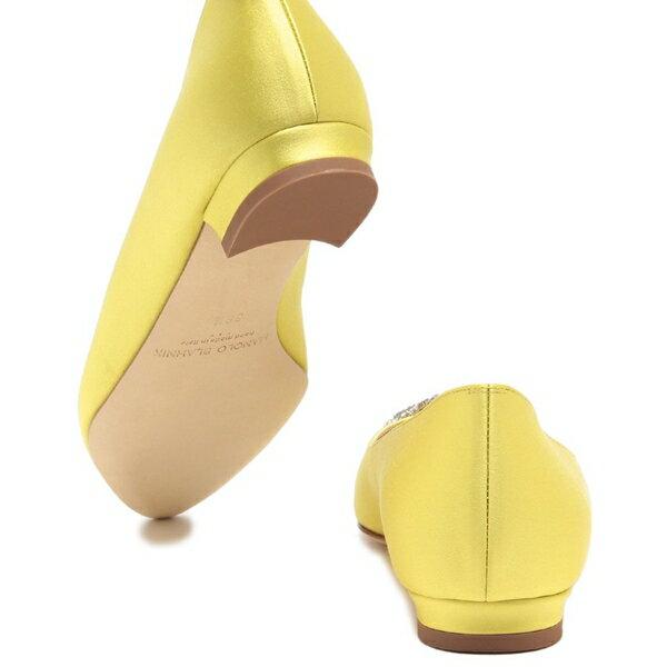 MANOLO BLAHNIK（マノロブラニク） パンプス HANGISIFLAT SATIN 010
