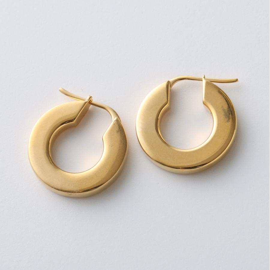 CELINE セリーヌ フープピアス B107K3F83.35OR レディース トリオンフ アクセサリー プラス ロゴ GOLDの画像