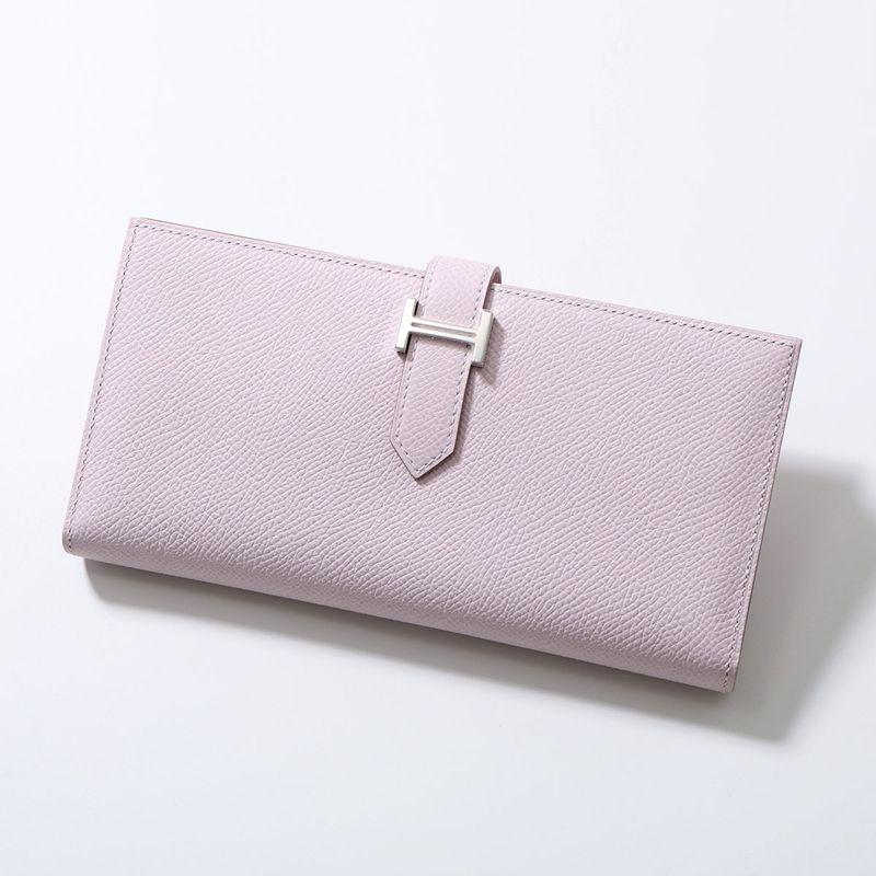 エルメス✨ベアン　スフレ　ピンク　二つ折り　長財布　123 HERMES（エルメス） 二つ折り長財布 ベアン スフレ Bearn Souffle