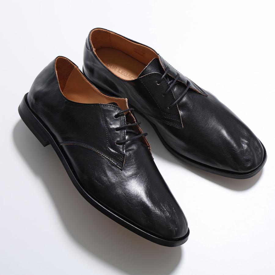 OUR LEGACY アワーレガシー ダービーシューズ COLLAPSING CONSULTANT A2257CCT メンズ レザー ミュール シューズ 革靴 TrueDyeBlackLeatherの画像