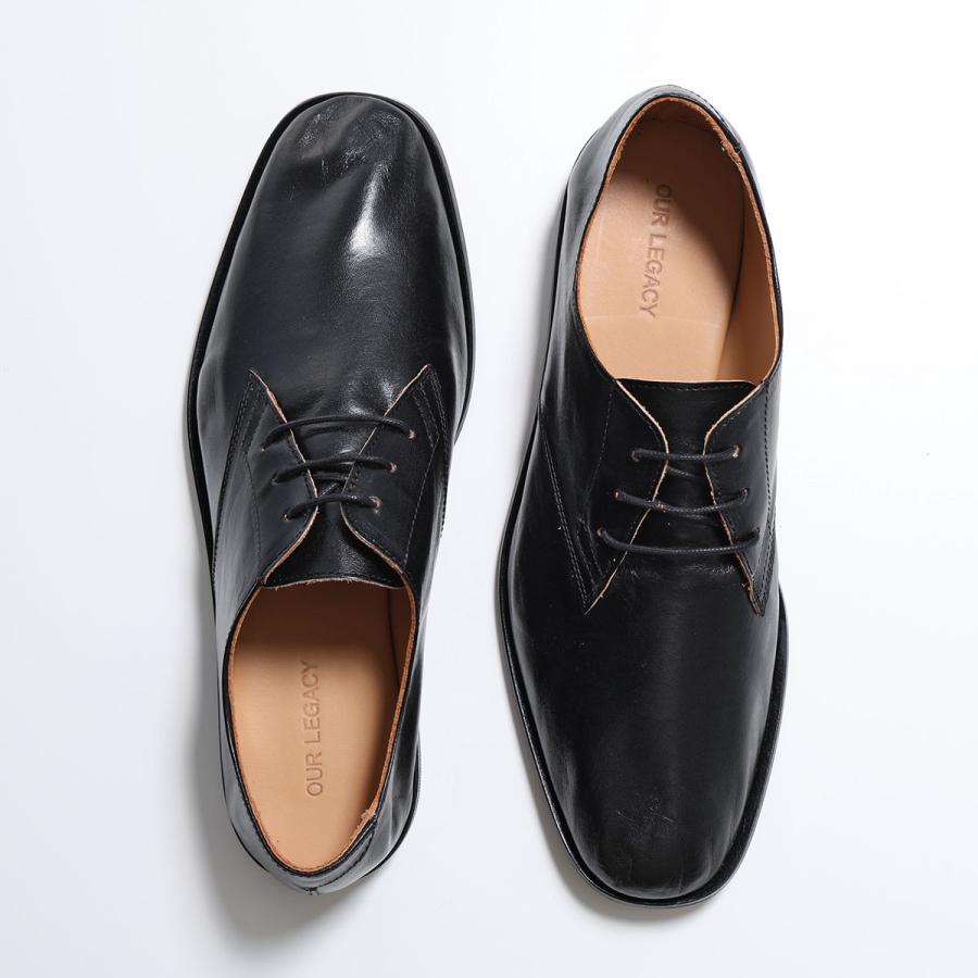 OUR LEGACY アワーレガシー ダービーシューズ COLLAPSING CONSULTANT A2257CCT メンズ レザー ミュール シューズ 革靴 TrueDyeBlackLeatherの画像