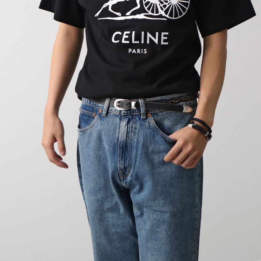 OUR LEGACY アワーレガシー ベルト 2 CM BRAIDED BELT A42382BB メンズ レザー ナローベルト BlackLeatherの画像