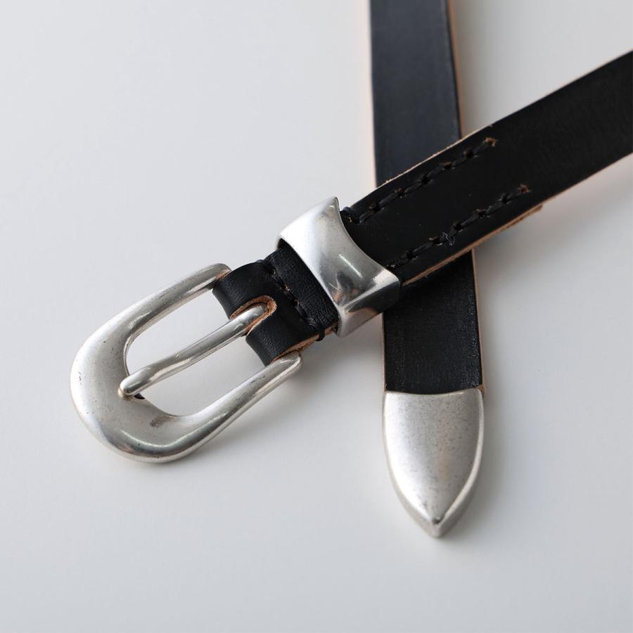 OUR LEGACY アワーレガシー ベルト 2 CM BRAIDED BELT A42382BB メンズ レザー ナローベルト BlackLeatherの画像