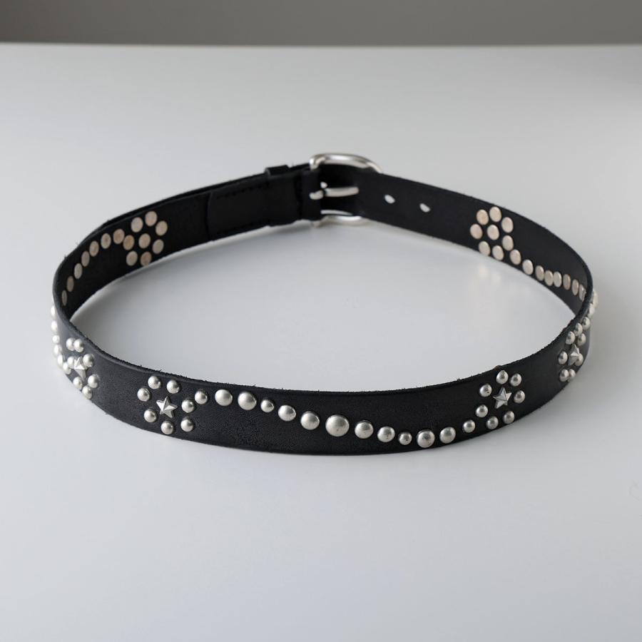 OUR LEGACY アワーレガシー ベルト STAR FALL BELT A4248SB メンズ レザー スター スタッズ BLACK-BRIDLEの画像