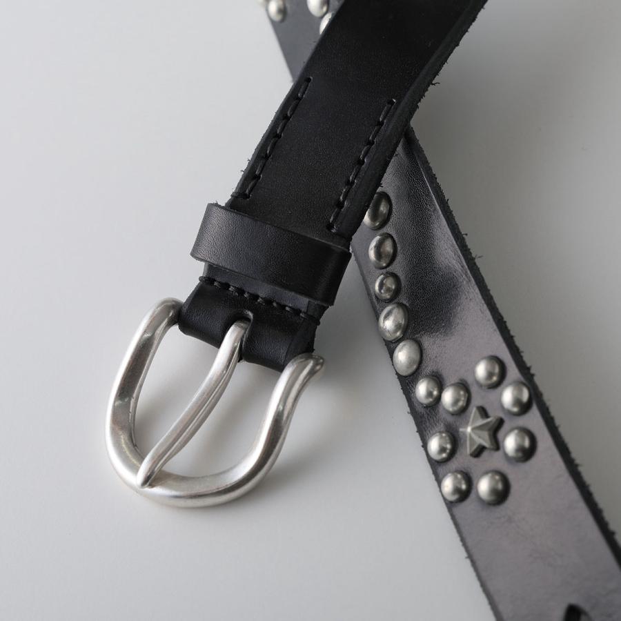 OUR LEGACY アワーレガシー ベルト STAR FALL BELT A4248SB メンズ レザー スター スタッズ BLACK-BRIDLEの画像