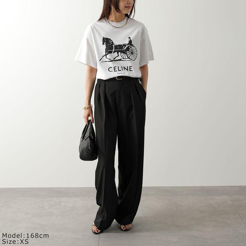 CELINE フィービー期黒 半袖 カットソー　セリーヌ CELINE（セリーヌ） Tシャツ RX0LB1242.01OK RX0LB1242.38AW