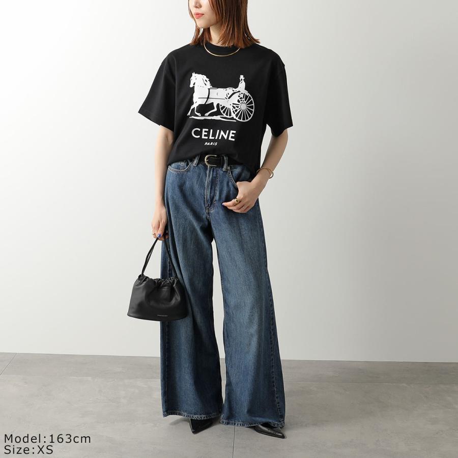 CELINE セリーヌ Tシャツ RX0LB1242.01OK RX0LB1242.38AW メンズ 半袖 カットソー ロゴT コットン クルーネックの画像
