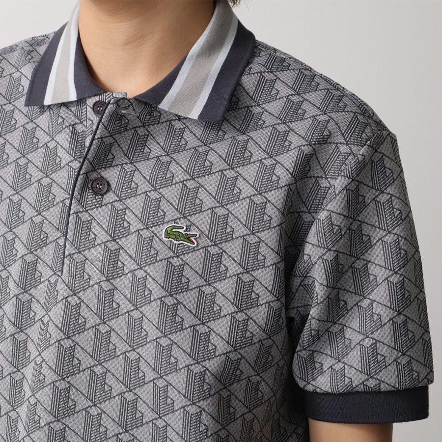 LACOSTE（ラコステ） ポロシャツ DH1417 メンズ モノグラムジャカード