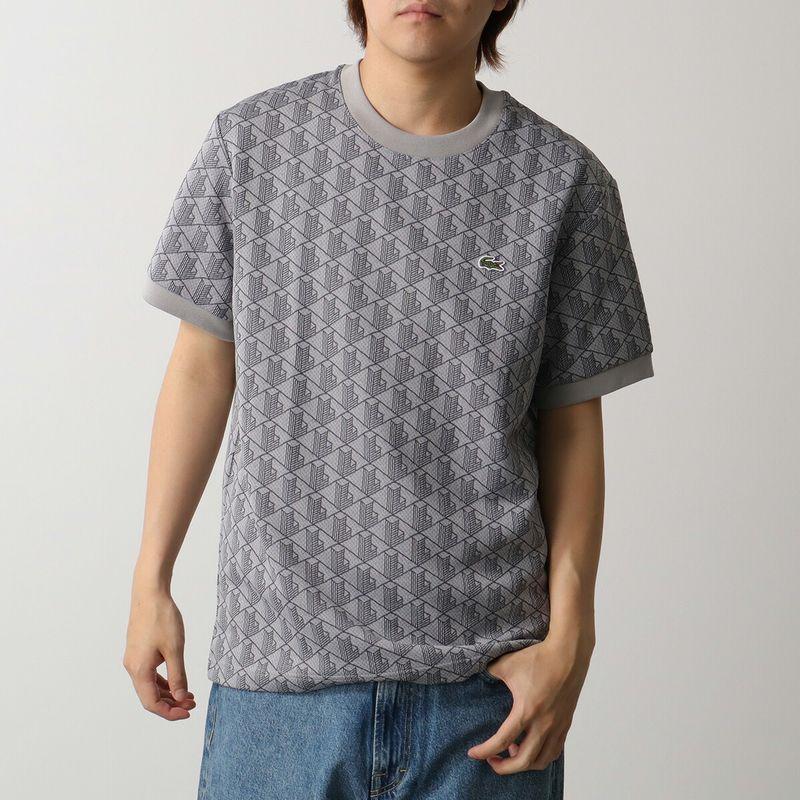 LACOSTE（ラコステ） Tシャツ TH1197 メンズ モノグラムジャカード