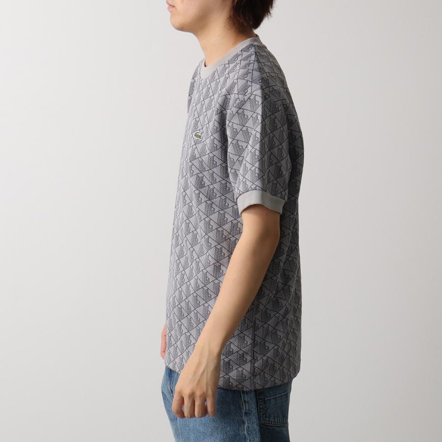 ラコステ　LACOSTE モノグラムポロシャツtシャツus xs LACOSTE（ラコステ） Tシャツ TH1197 メンズ モノグラムジャカード