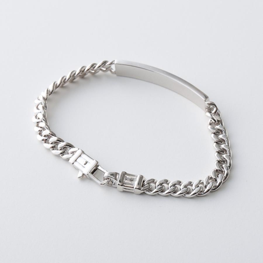 TOMWOOD トムウッド ブレスレット ID Bracelet 101589 メンズ レディース チェーン アクセサリー シルバーの画像