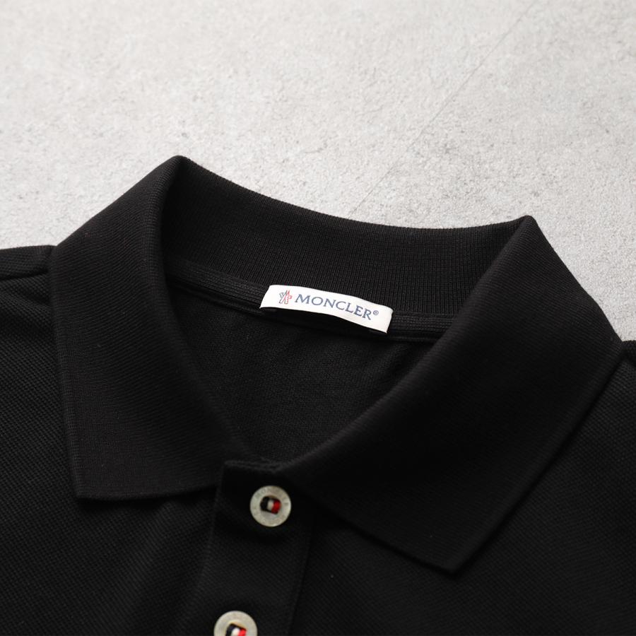 MONCLER モンクレール ポロシャツ 8A00026 84556 メンズ コットンピケ素材 ロゴパッチ 半袖 8A0002684556999の画像