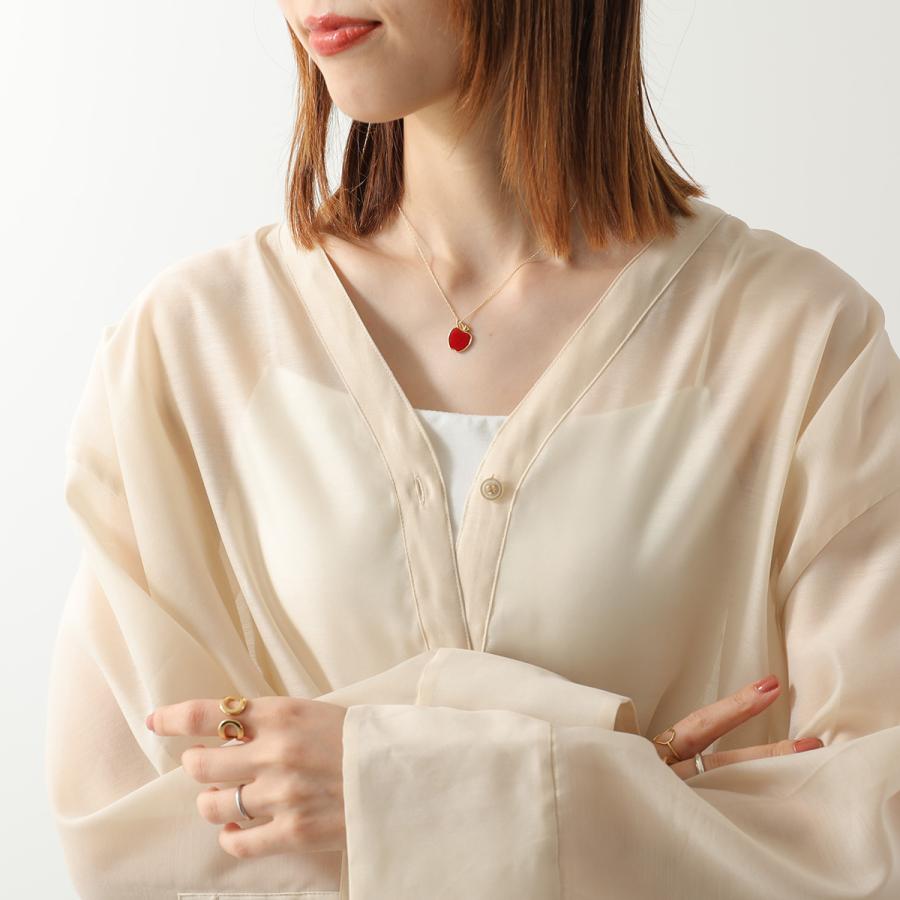 ALIITA アリータ ネックレス MANZANA PRISMA NECKLACE ROLO レディース リンゴ アップル モチーフ エナメル ペンダント G2000/YELLOW-GOLD-9KTの画像