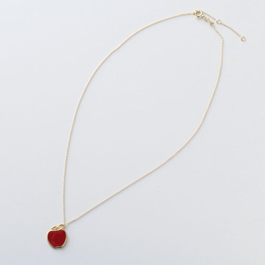 ALIITA アリータ ネックレス MANZANA PRISMA NECKLACE ROLO レディース リンゴ アップル モチーフ エナメル ペンダント G2000/YELLOW-GOLD-9KTの画像