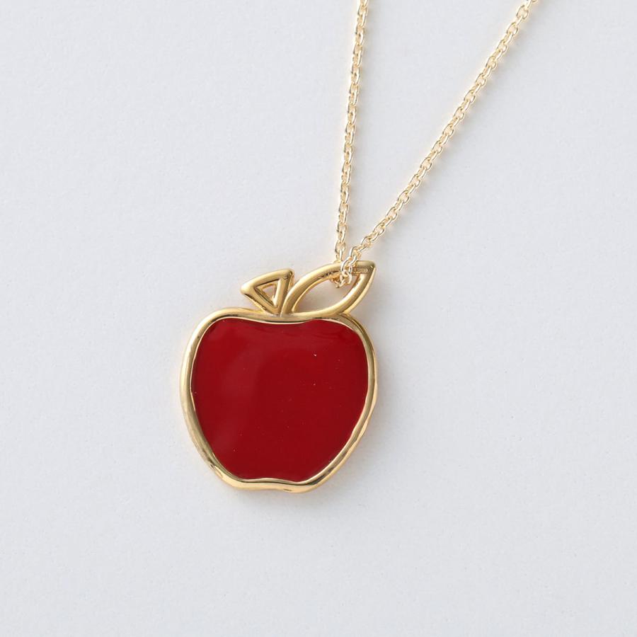 ALIITA アリータ ネックレス MANZANA PRISMA NECKLACE ROLO レディース リンゴ アップル モチーフ エナメル ペンダント G2000/YELLOW-GOLD-9KTの画像