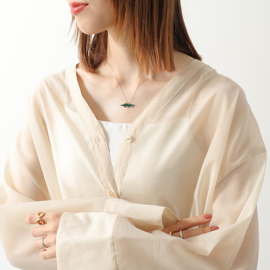 ALIITA アリータ ネックレス COCODRILLO PRISMA NECKLACE ROLO レディース クロコダイル ワニ モチーフ エナメル ペンダント K1000/YELLOW-GOLD-9KTの画像