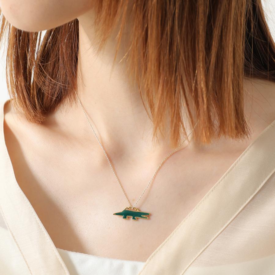 ALIITA アリータ ネックレス COCODRILLO PRISMA NECKLACE ROLO レディース クロコダイル ワニ モチーフ エナメル ペンダント K1000/YELLOW-GOLD-9KTの画像