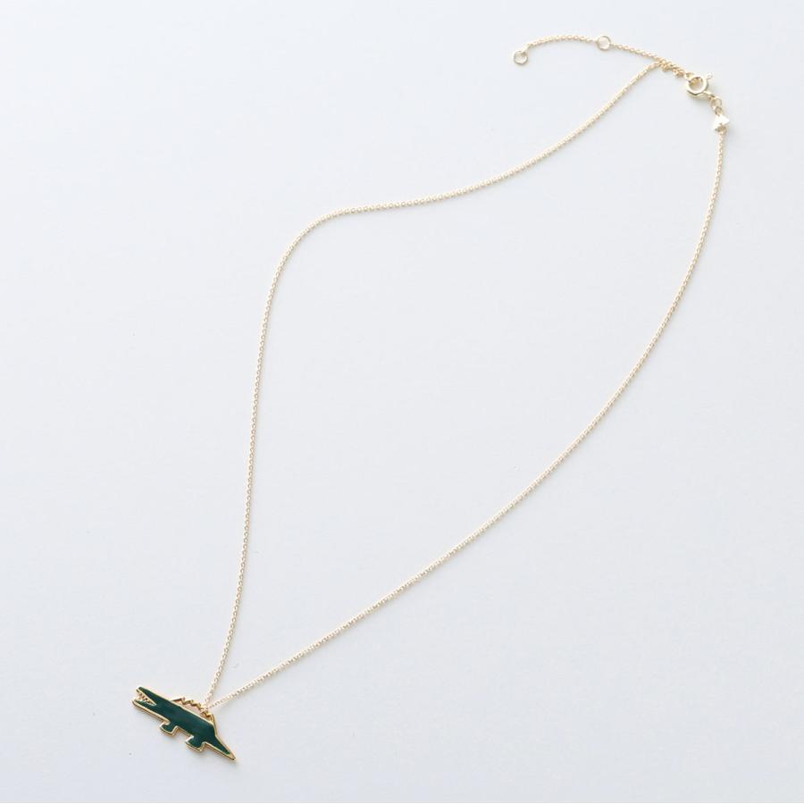 ALIITA アリータ ネックレス COCODRILLO PRISMA NECKLACE ROLO レディース クロコダイル ワニ モチーフ エナメル ペンダント K1000/YELLOW-GOLD-9KTの画像