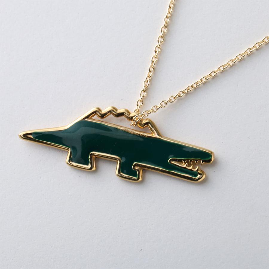 ALIITA アリータ ネックレス COCODRILLO PRISMA NECKLACE ROLO レディース クロコダイル ワニ モチーフ エナメル ペンダント K1000/YELLOW-GOLD-9KTの画像