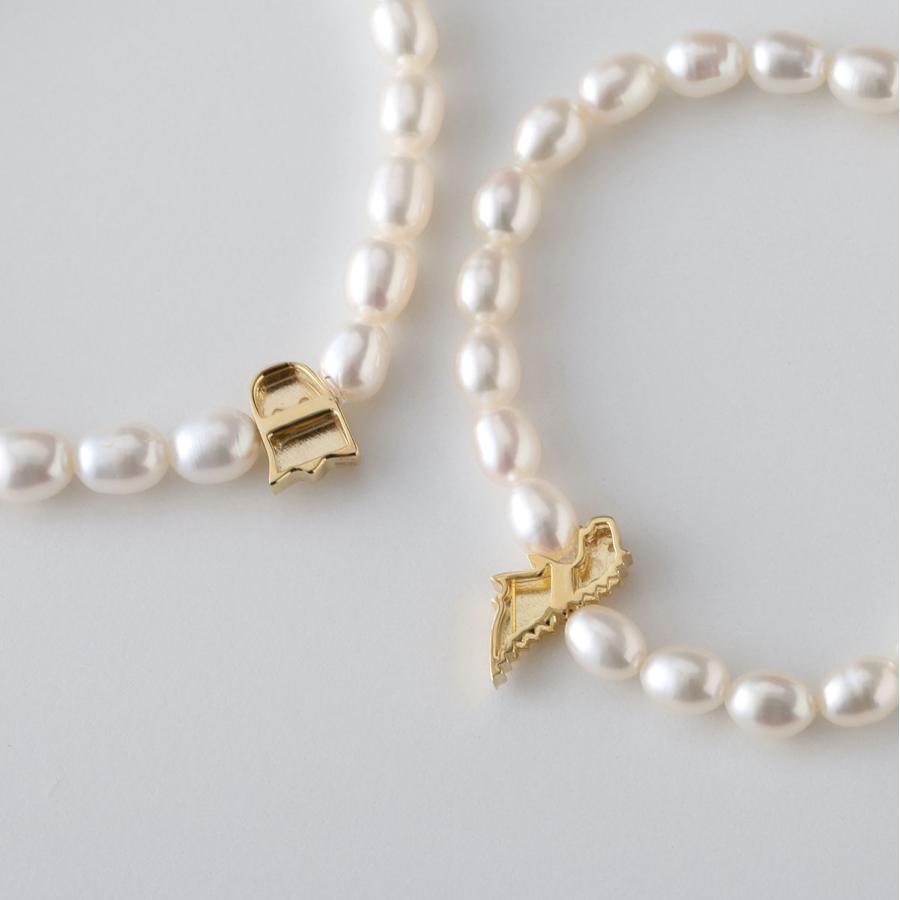 ALIITA アリータ ブレスレット DINO FANTASMA BOLD OVAL PEARL ELASTIC レディース 恐竜 オバケ モチーフ パール アクセサリーの画像