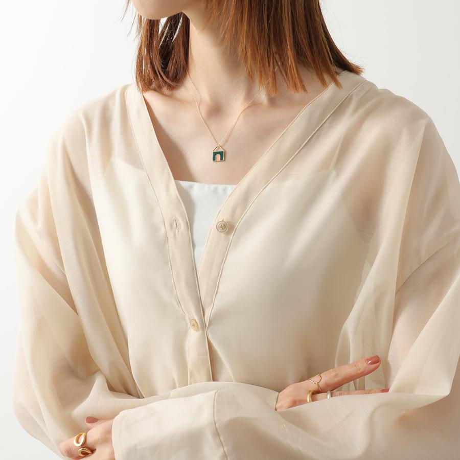 ALIITA アリータ ネックレス CASITA PRISMA NECKLACE ROLO レディース 家 ハウス モチーフ エナメル ペンダント アクセサリー K1F00/YELLOW-GOLD-9KTの画像
