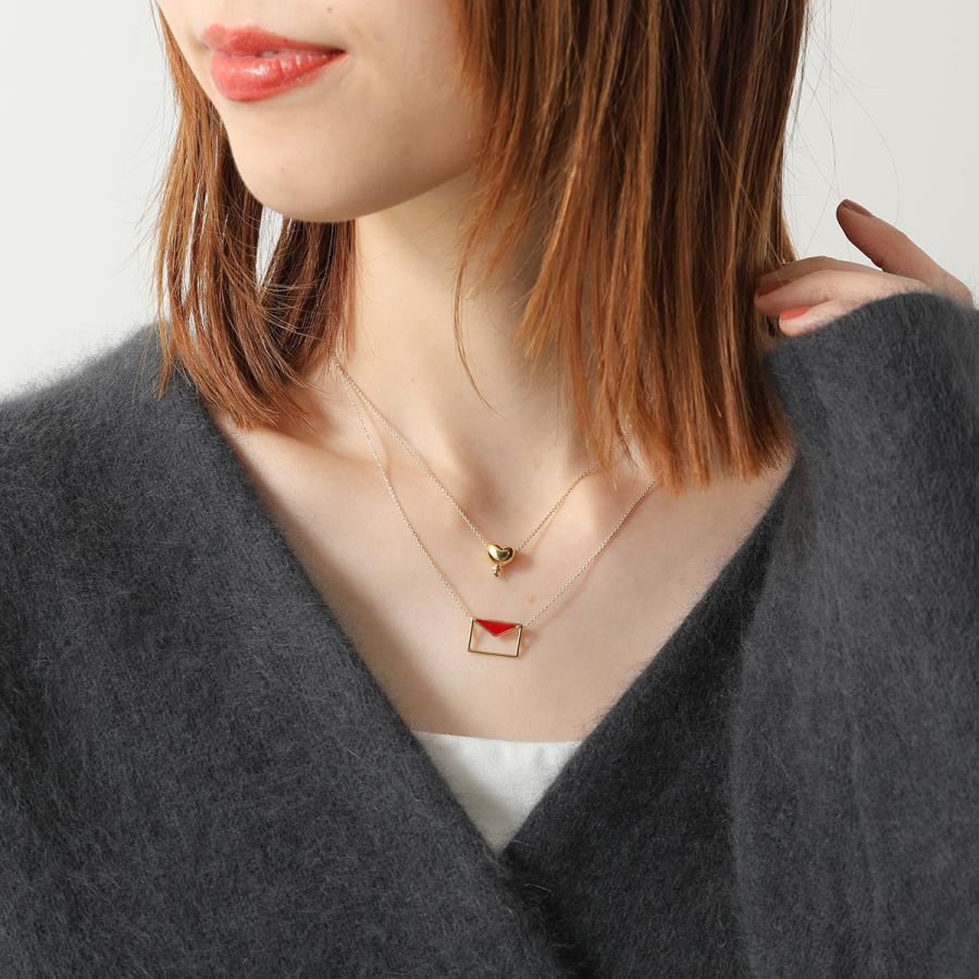 ALIITA アリータ ネックレス CARTA PRISMA NECKLACE ROLO レディース 手紙 レター モチーフ エナメル ペンダント アクセサリー G2000/YELLOW-GOLD-9KTの画像
