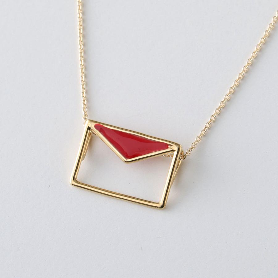 ALIITA アリータ ネックレス CARTA PRISMA NECKLACE ROLO レディース 手紙 レター モチーフ エナメル ペンダント アクセサリー G2000/YELLOW-GOLD-9KTの画像