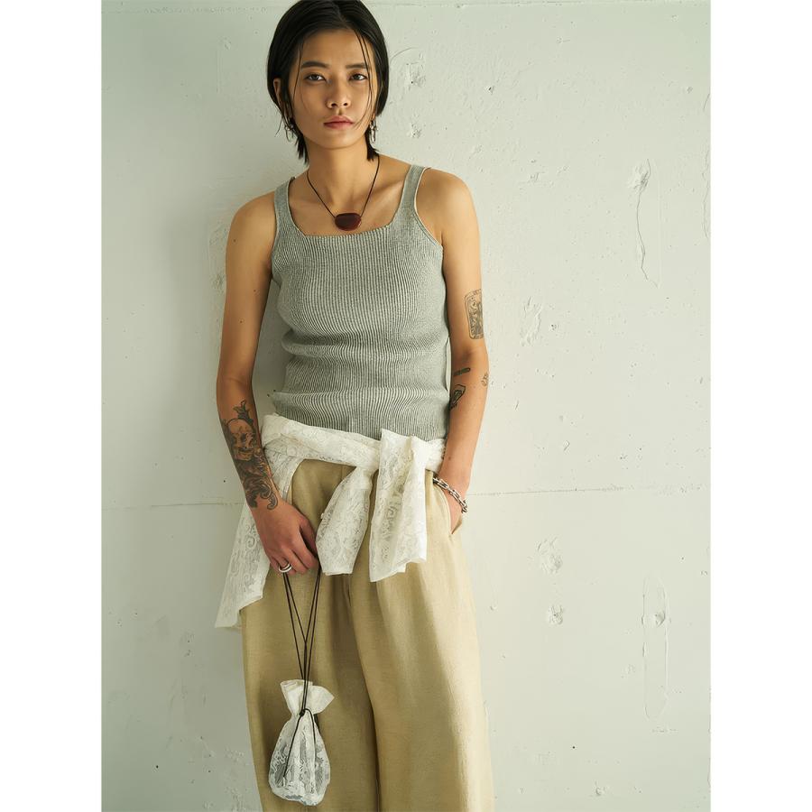 YENN イエン フーディシャツ PORTABLE LACE HOODIE Y262-12047