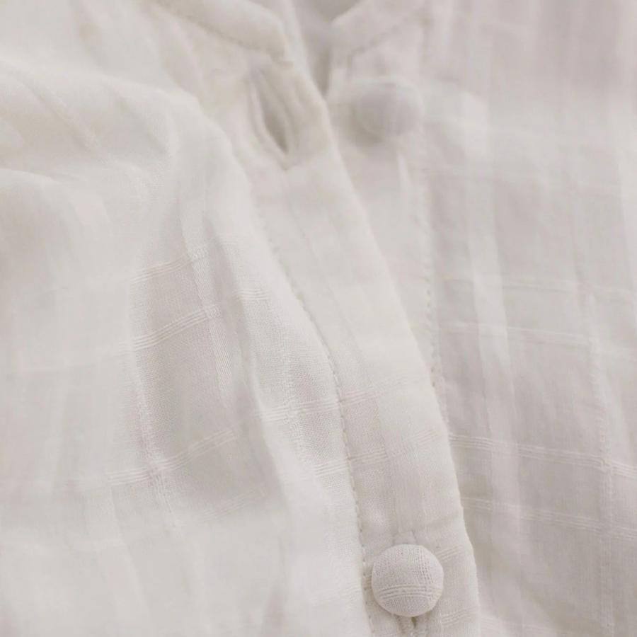 Marilyn Moon（マリリンムーン） ブラウス sheer check 2way gathered